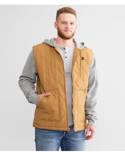 RVCA Grant Hooded Puffer Jacket - Natural