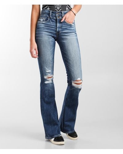 Buckle Black Fit No. 35 High Rise Flare Jean - Blue