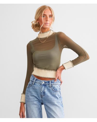 Mesh Tops for Women - Up to 77% off | Lyst