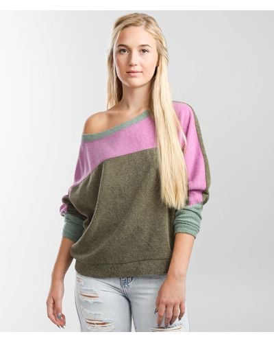 Free People Blue Monday Fleece Pullover - Green