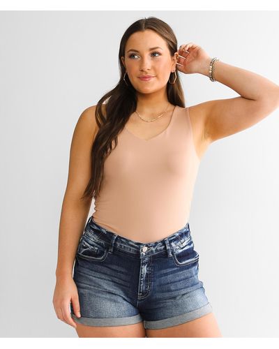 Buckle Black Shaping & Smoothing Tank Top - Pink