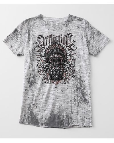 Affliction Spiral Shadow T-shirt - Gray