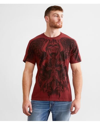 Affliction Darkness T-shirt - Red