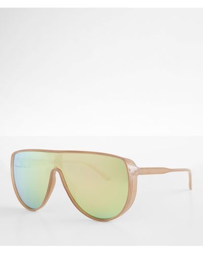BKE Mirror Shield Sunglasses - Natural