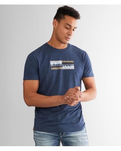Tentree Spruce Stripe T-shirt - Blue