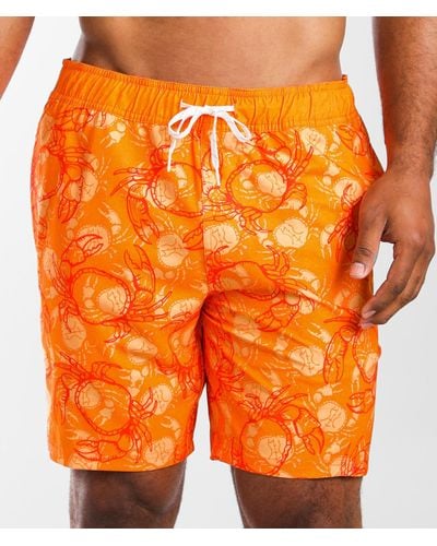 Departwest Crabby Stretch Swim Trunks - Orange