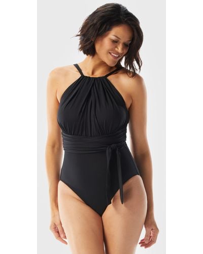 Coco Reef Keepsake Belted Swimsuit - Black