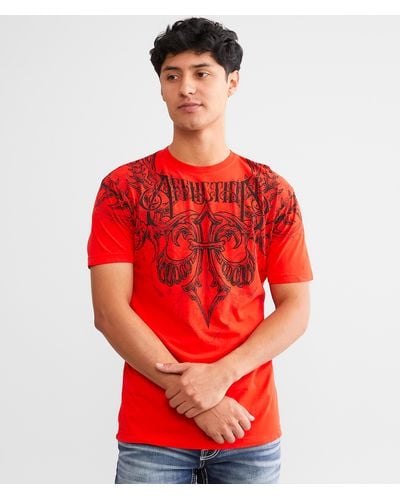 Affliction Vertibrate T-shirt - Red