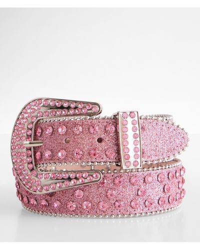BKE Glitz & Glitter Western Belt - Pink