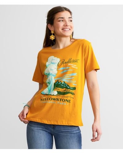 Pendleton Yellowstone Park T-shirt - Orange