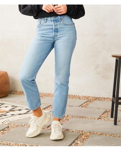 Levi's 501 Cropped Jean - Blue