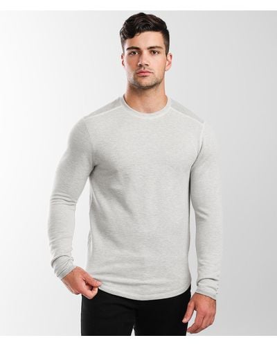 BKE Marled Crew Neck Pullover - Gray