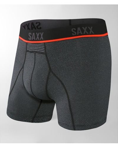 Saxx Underwear Co. Kinetic Stretch Boxer Briefs - Black