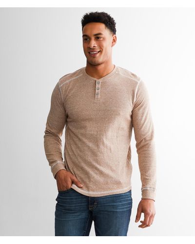 BKE Plated Henley - Natural