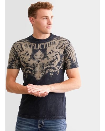 Affliction Winged Up T-shirt - Gray