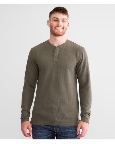 Outpost Makers Textured Henley - Gray