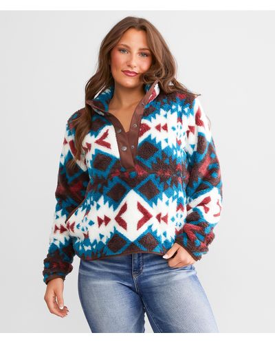 Ariat Berber Fleece Pullover - Blue