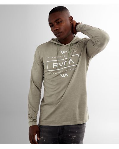 RVCA Symmetric Pigment Dyed Hoodie - Green