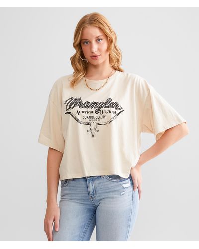 Wrangler American Original Cropped T-shirt - Natural