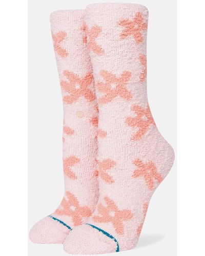 Stance Pollen Plush Socks - Pink