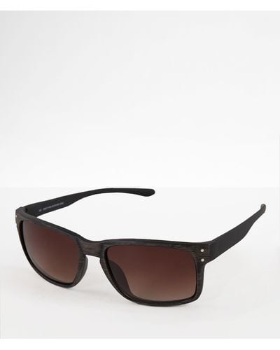 BKE Woodgrain Two-tone Sunglasses - Brown