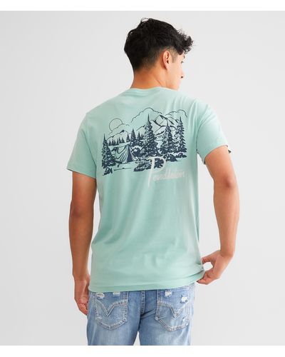 Pendleton Mountain Camping T-shirt - Blue