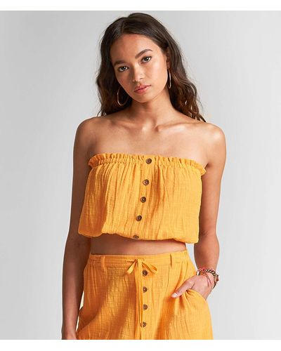 Billabong Sincerely Jules Spring Rays Tube Top - Yellow
