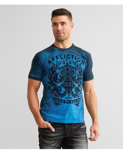 Affliction American Customs Signify T-shirt - Blue