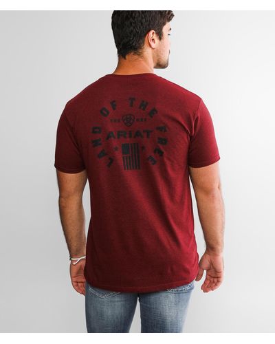 Ariat Land Of The Free T-shirt - Red