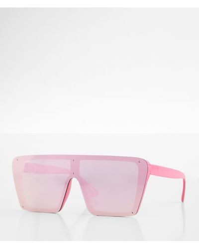 BKE Mirror Shield Sunglasses - Pink