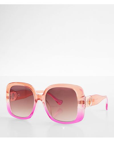 BKE Ombre Square Sunglasses - Pink