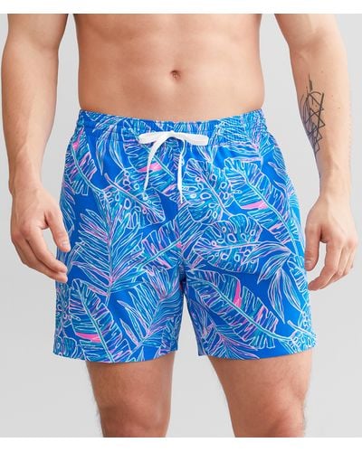 Chubbies The Cruise It Or Lose It Stretch Swim Trunks - Blue