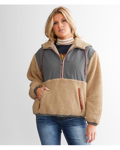 O'neill Sportswear Seren Super Sherpa Hooded Pullover - Gray