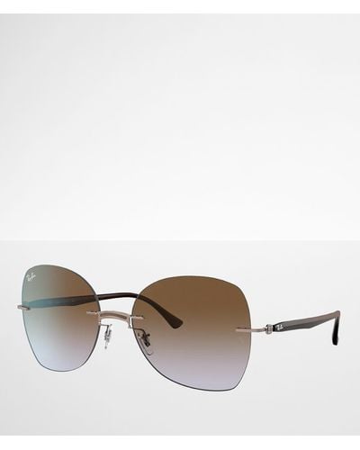 Ray-Ban Rimless Sunglasses - Brown
