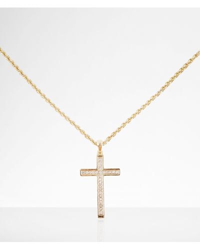 BKE Cross 24" Necklace - Metallic