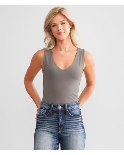 Buckle Black Shaping & Smoothing Tank Top - Gray