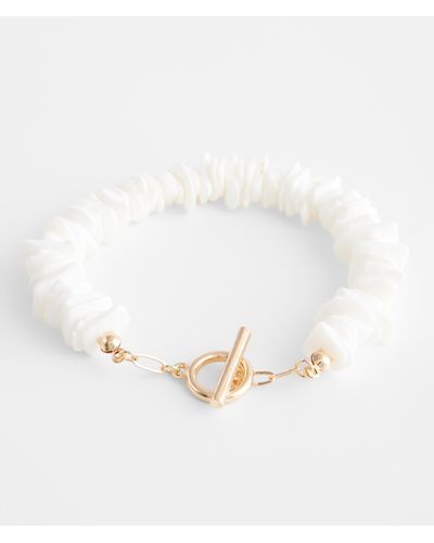 BKE Puka Shell Bracelet - White