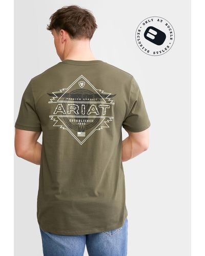 Ariat Bandlands Longhorn T-shirt - Green