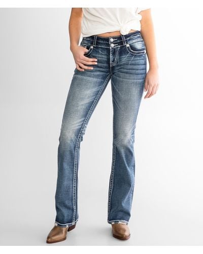 Miss Me Mid-rise Boot Stretch Jean - Blue