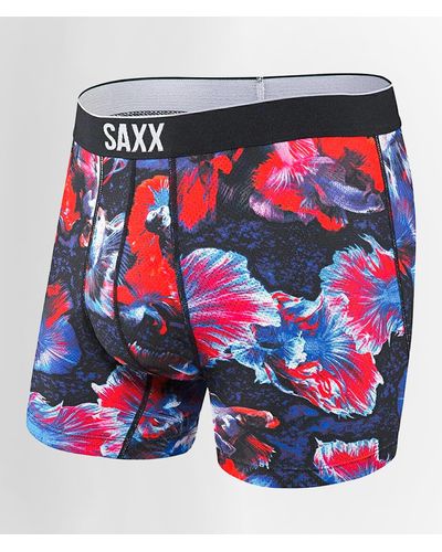 Saxx Underwear Co. Volt Stretch Boxer Briefs - Blue