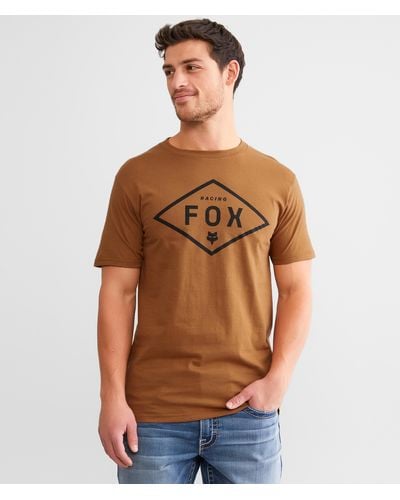 Fox Badge T-shirt - Brown