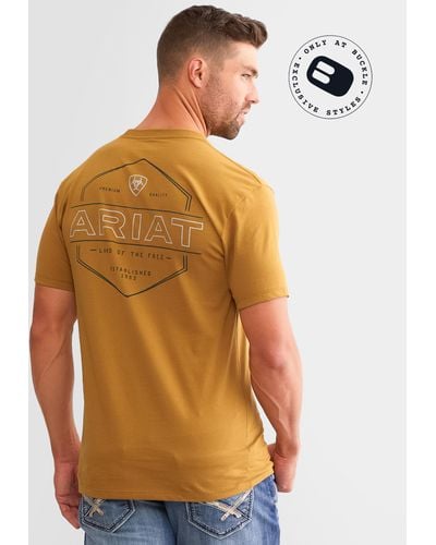 Ariat Line Frame Hex T-shirt - Orange