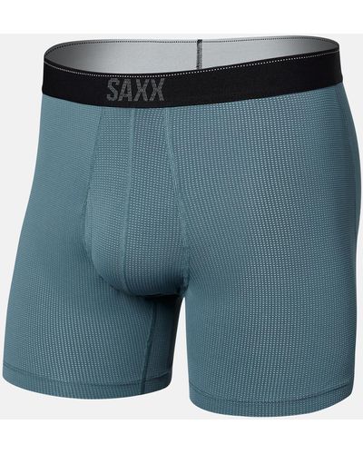 Saxx Underwear Co. Quest 2.0 Stretch Boxer Briefs - Blue