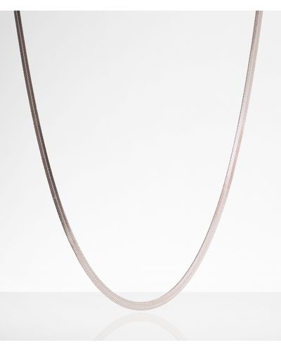 BKE Snake Chain 20" Necklace - White