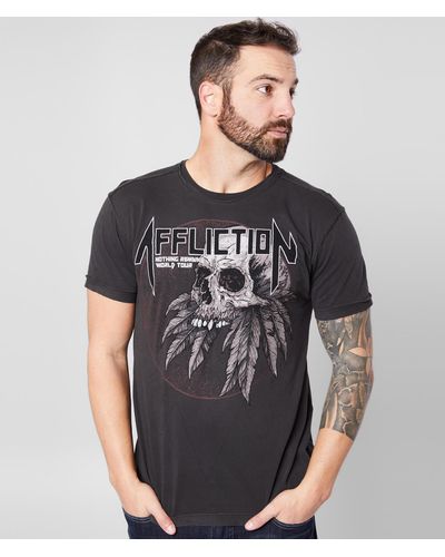 Affliction Nothing Remains Reversible T-shirt - Gray