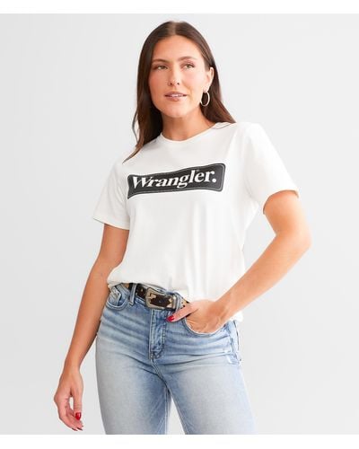 Wrangler Block Logo T-shirt - White