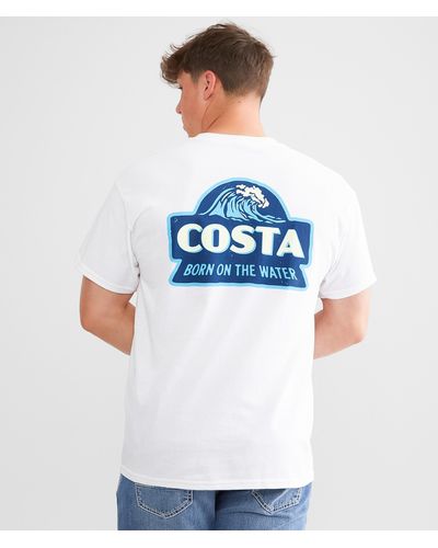 Costa Wave Crest T-shirt - White