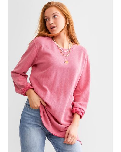 Free People Soul Song Oversized T-shirt - Pink