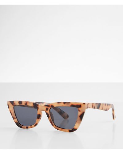 BKE Cateye Torties Sunglasses - White