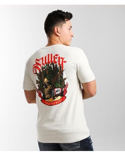 Sullen Barley Skull T-shirt - Natural